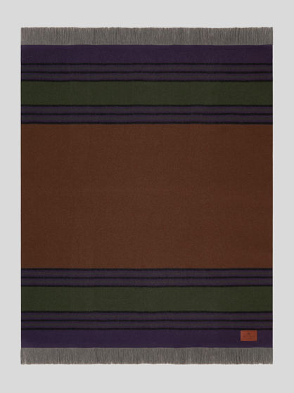 WOOL AND CASHMERE THROW BLANKET