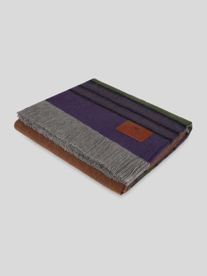 WOOL AND CASHMERE THROW BLANKET