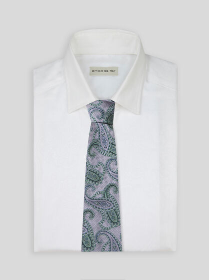 PAISLEY SILK JACQUARD TIE