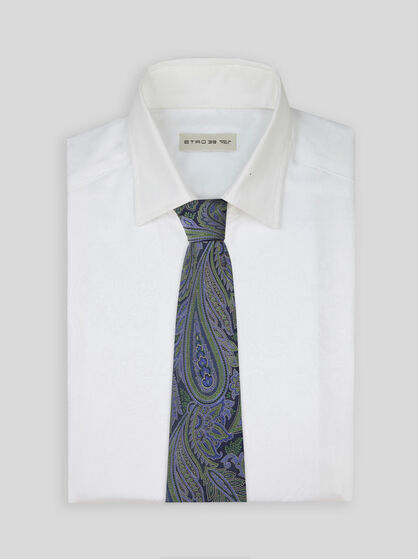 PAISLEY SILK JACQUARD TIE