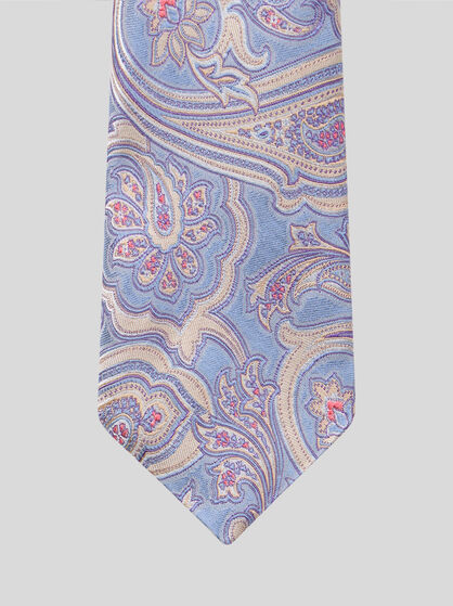 CRAVATE EN JACQUARD DE SOIE À MOTIF PAISLEY