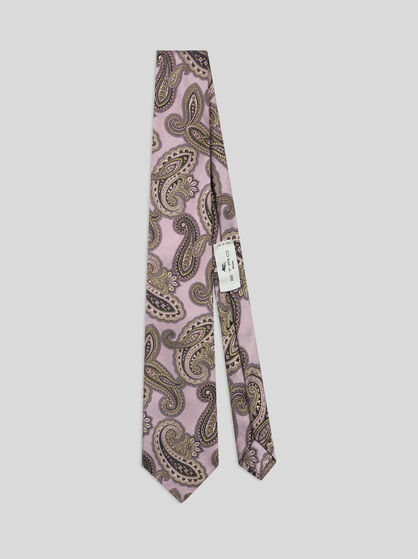 CRAVATE EN JACQUARD DE SOIE PAISLEY