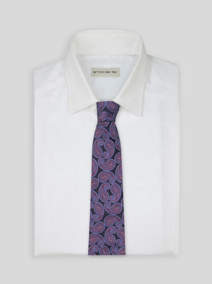 PAISLEY SILK JACQUARD TIE