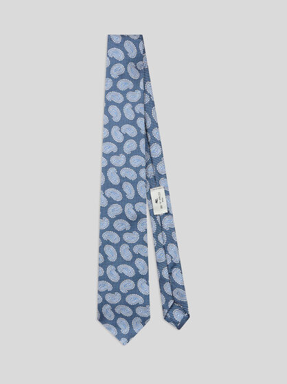 CRAVATE EN JACQUARD DE SOIE PAISLEY