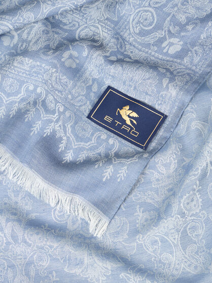 WOOL, COTTON AND SILK SCARF