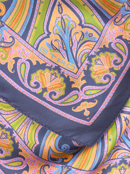 PATTERNED SILK POCKET SQUARE