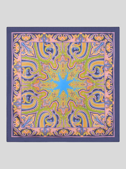 PATTERNED SILK POCKET SQUARE