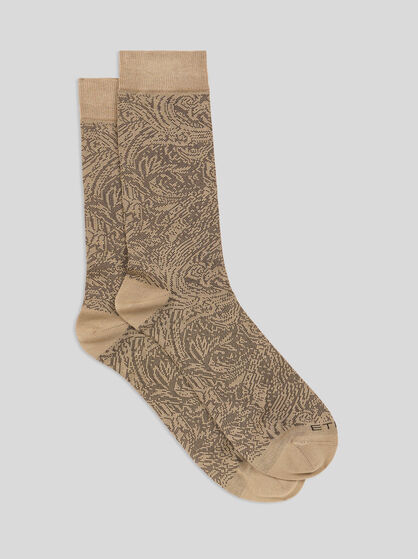 LEAFY JACQUARD SOCKS