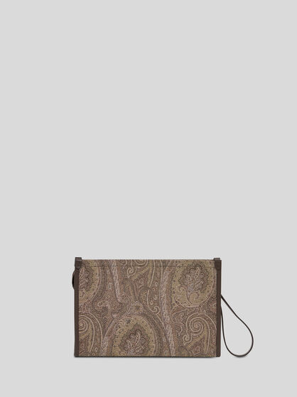 ETRO ESSENTIAL LARGE JACQUARD POUCH