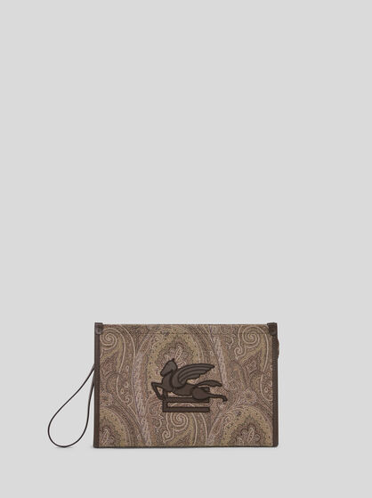 ETRO ESSENTIAL LARGE JACQUARD POUCH