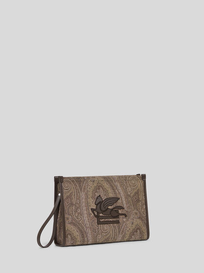ETRO ESSENTIAL LARGE JACQUARD POUCH