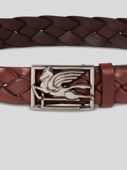 WOVEN LEATHER BELT
