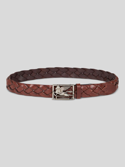 WOVEN LEATHER BELT