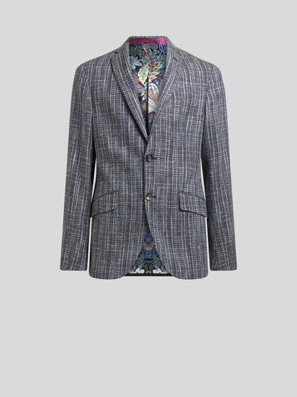 SINGLE-BREASTED COTTON BLAZER