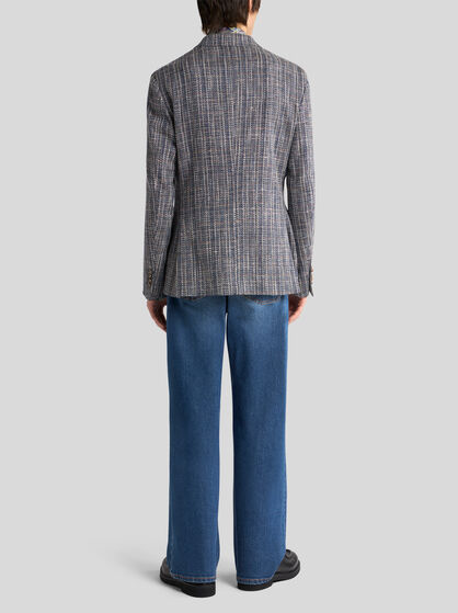 SINGLE-BREASTED COTTON BLAZER