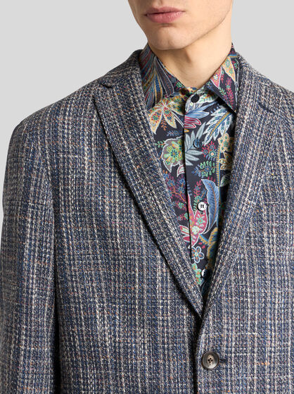 SINGLE-BREASTED COTTON BLAZER