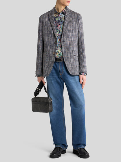 SINGLE-BREASTED COTTON BLAZER