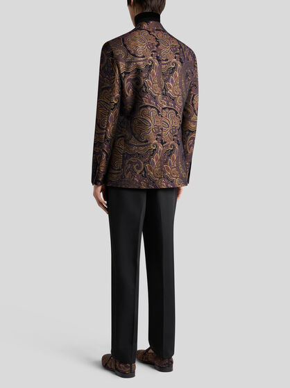 PAISLEY JACQUARD BROCADE BLAZER