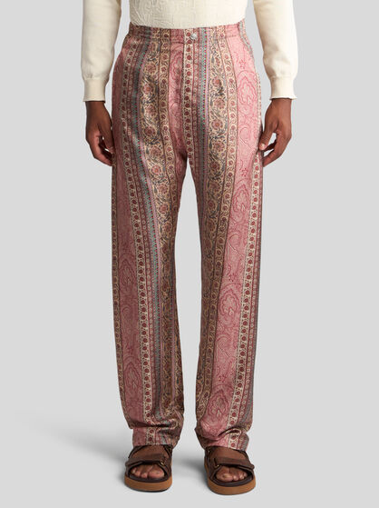 SILK PYJAMA-STYLE TROUSERS