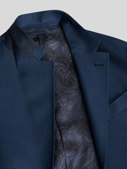 CHECK WOOL JACQUARD SUIT
