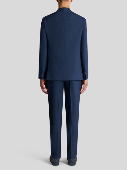 CHECK WOOL JACQUARD SUIT