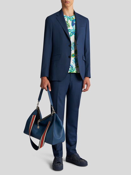 CHECK WOOL JACQUARD SUIT