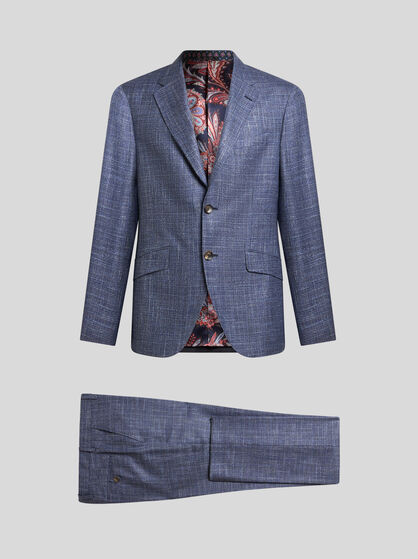 CHECK WOOL-BLEND SUIT
