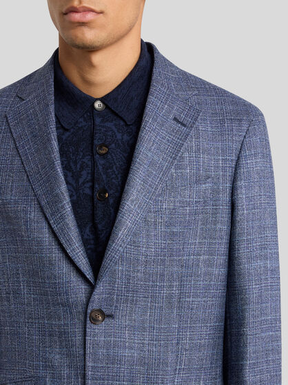 CHECK WOOL-BLEND SUIT