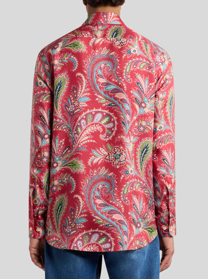 SILK SHIRT WITH PAISLEY PRINT