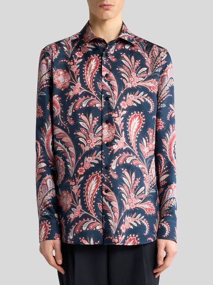SILK SHIRT WITH PAISLEY PRINT