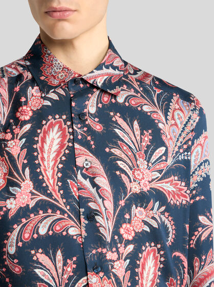 SILK SHIRT WITH PAISLEY PRINT