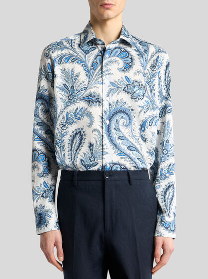 FLORAL PAISLEY COTTON SHIRT