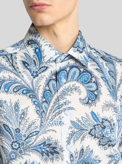FLORAL PAISLEY COTTON SHIRT