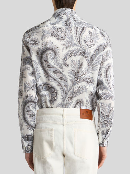FLORAL PAISLEY COTTON SHIRT