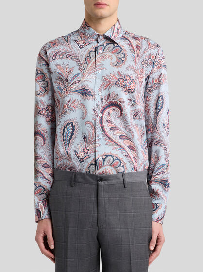FLORAL PAISLEY COTTON SHIRT