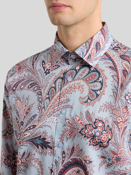 FLORAL PAISLEY COTTON SHIRT