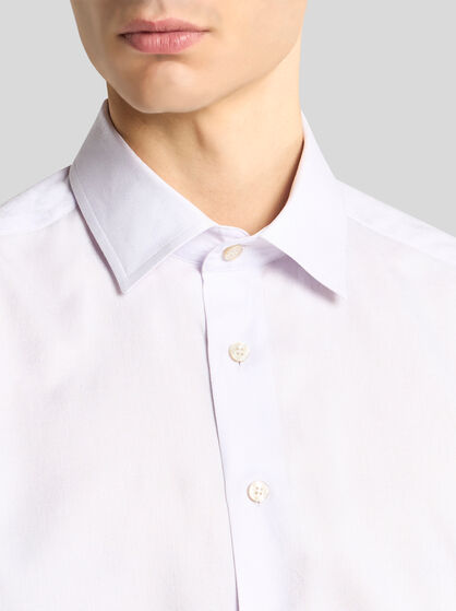 COTTON JACQUARD SHIRT WITH GECKO MOTIF