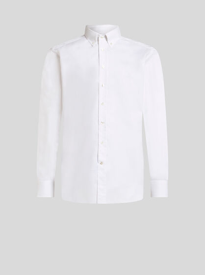 BUTTON-DOWN SHIRT WITH LOGO