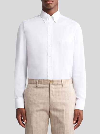 BUTTON-DOWN SHIRT WITH LOGO