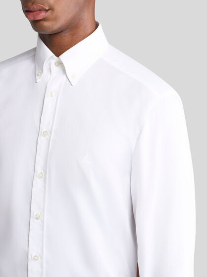 BUTTON-DOWN SHIRT WITH LOGO