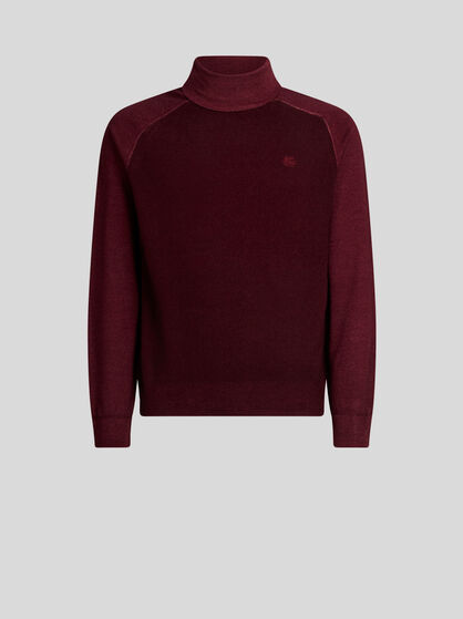 WOOL TURTLENECK WITH PEGASO LOGO
