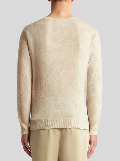 PAISLEY WOOL SWEATER
