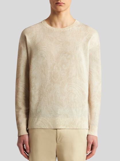 PAISLEY WOOL SWEATER