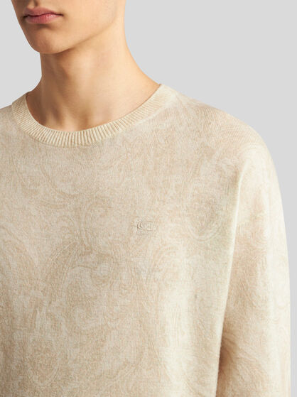 PAISLEY WOOL SWEATER