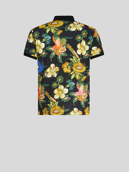 POLO SHIRT WITH FLORAL PRINT | T-SHIRTS AND POLO SHIRTS | ETRO