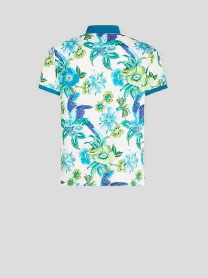 POLO SHIRT WITH FLORAL PRINT