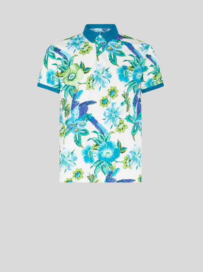 POLO SHIRT WITH FLORAL PRINT