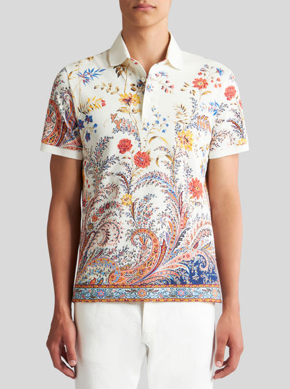 FLORAL PAISLEY POLO SHIRT | T-SHIRTS AND POLO SHIRTS | ETRO