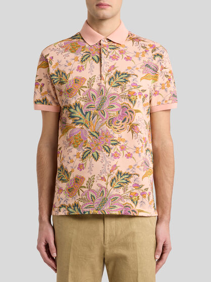 COTTON POLO SHIRT WITH PRINT