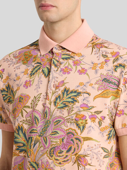 COTTON POLO SHIRT WITH PRINT